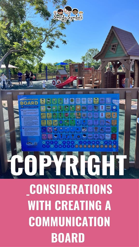 Copyright Considerations with creating a communication board