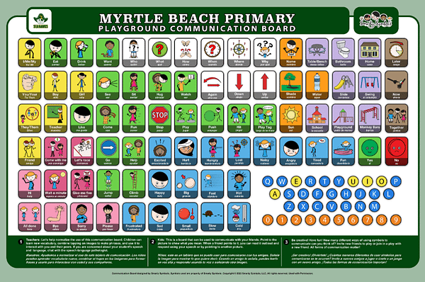 school playground communication board by smarty symbols
