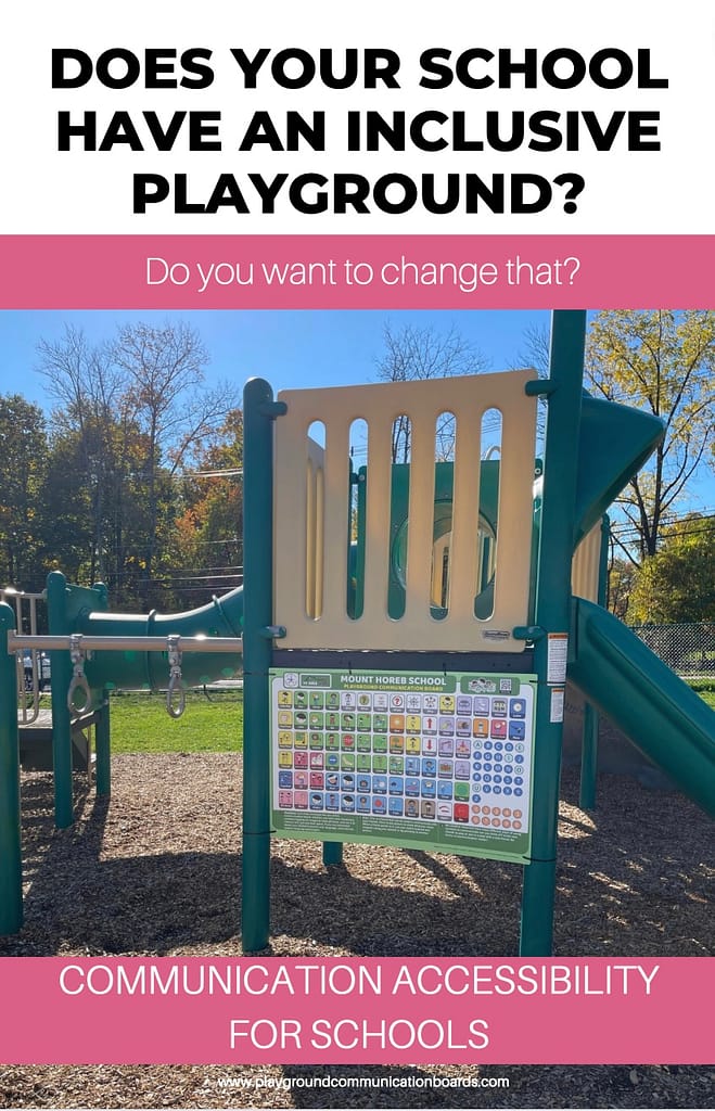 school playground communication board guide